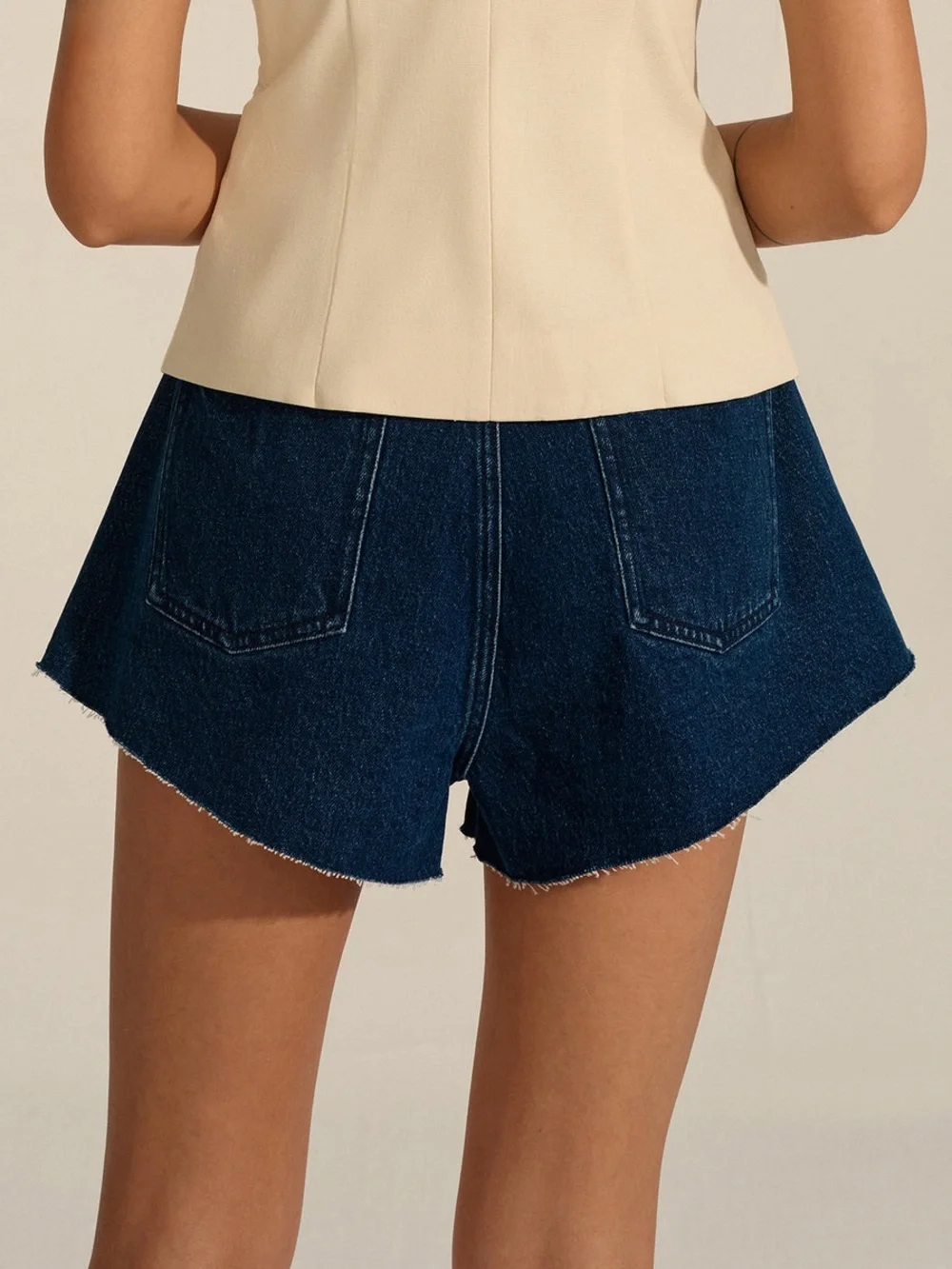 Commense Mid-Waisted Denim Shorts - Picture 5 of 5